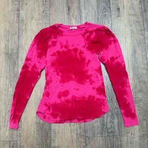LAmade Fuchsia Tie-Dye Long Sleeve Tee